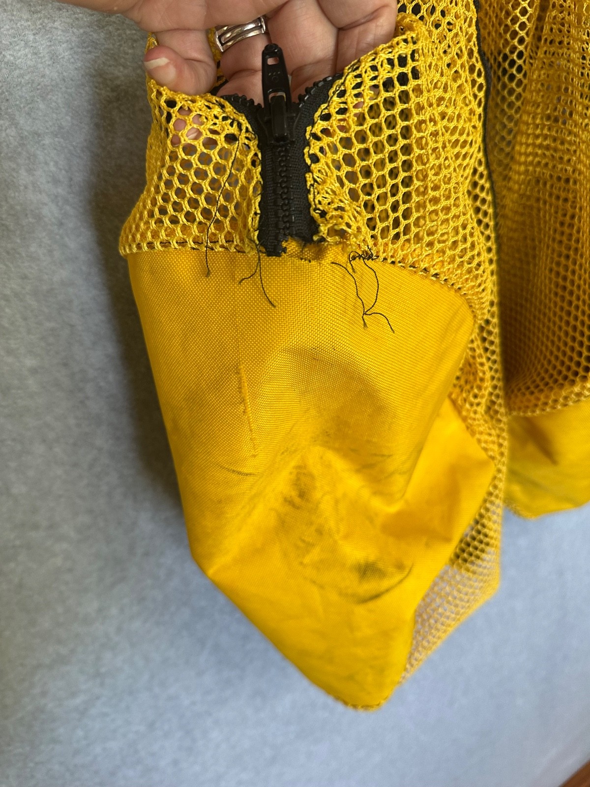 Mesh Yellow Scuba Diving / Water Sports Duffle Bag - Large