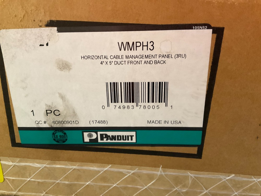 Panduit Horizontal Cable Management System WMPH3 ✅ ❤️️ ✅ ❤️️ OPEN BOX - READ