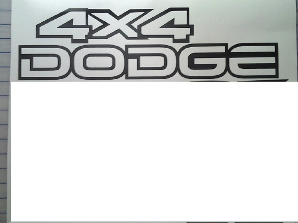 Dodge 4x4 Tailgate Replacement Decals - Many Color Choices