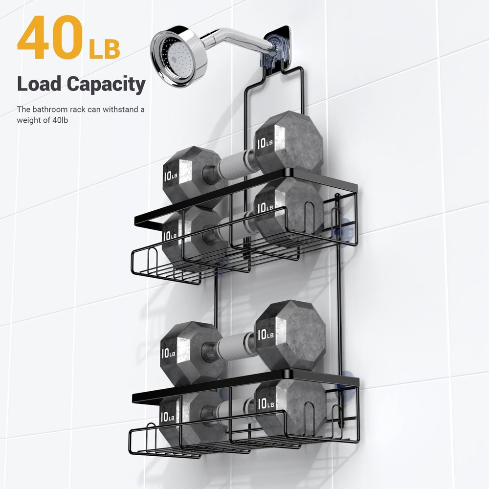 Shower Caddy Hanging Bathroom Organizer Rustproof Shelf for Inside Shower No...