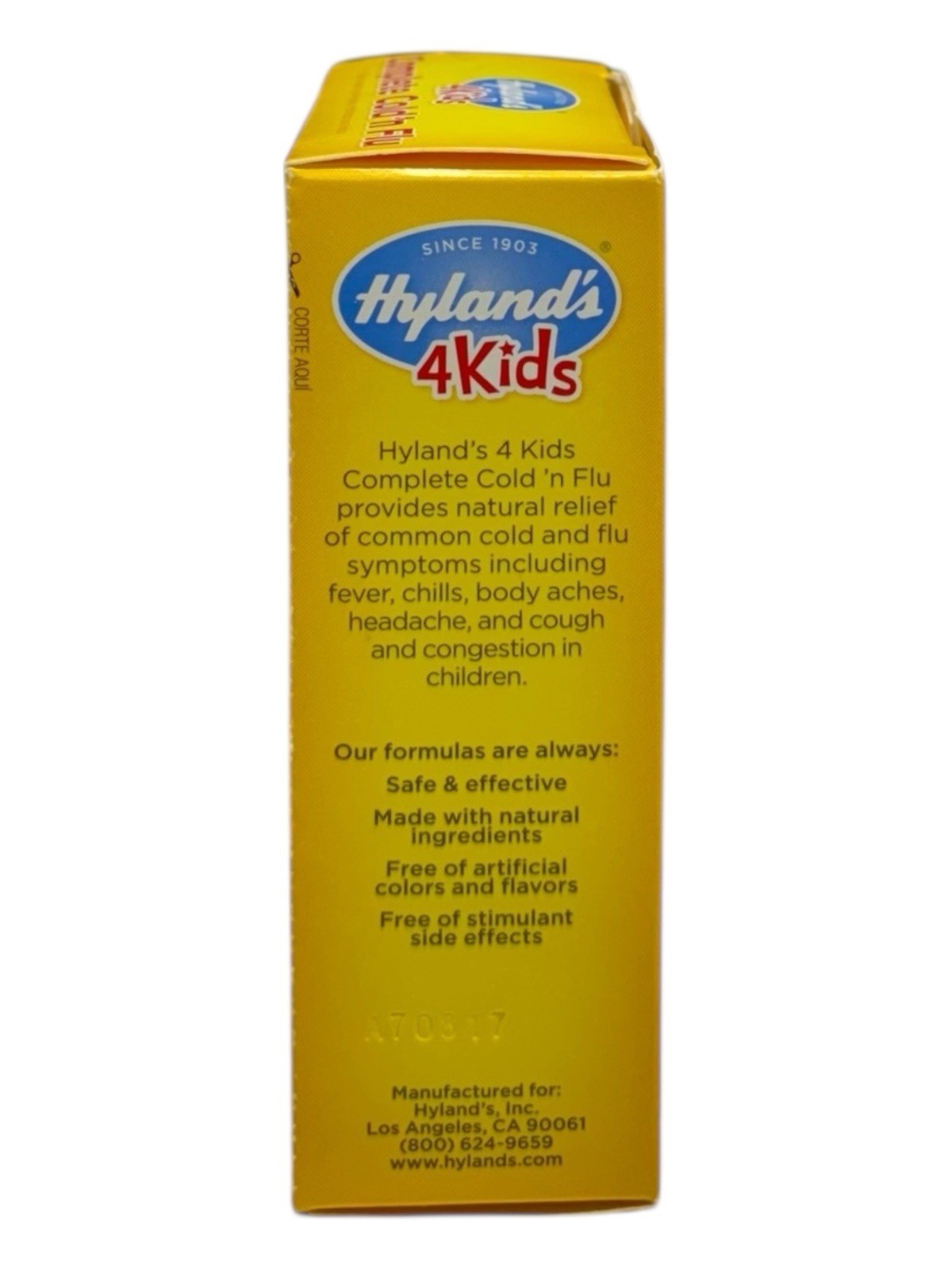 Hylands 4 Kids Complete Cold ‘n Flu, 125 Dissolving Tablets, Natural, Original