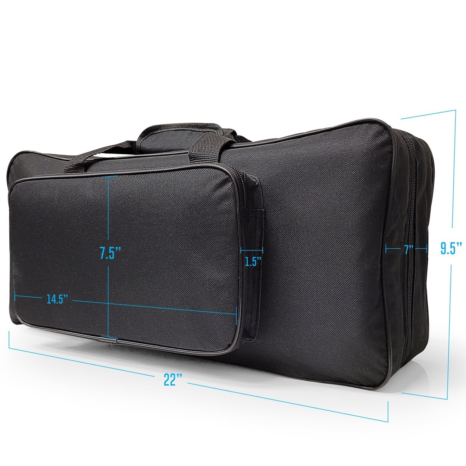 AxcessAbles Lightweight Guitar Bass Pedal Board Carry Case 20" x 12"