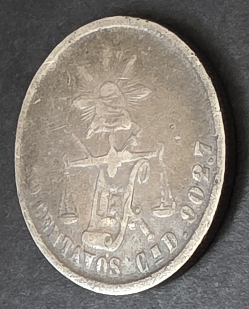 •1881•MEXICO•50 CENTAVOS •SILVER COIN•