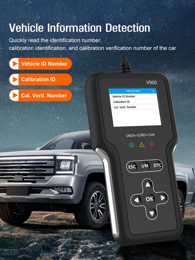 OBD2 Scanner Car Transmission Battery Deep Diagnostic Tool Code Reader Mode 6/8