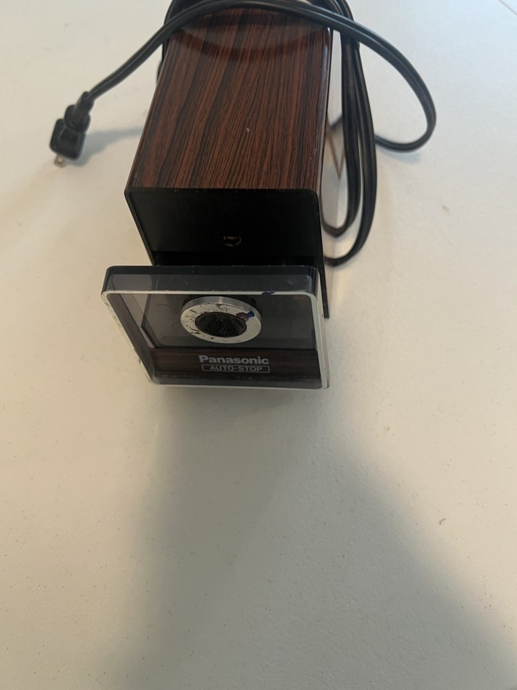 Vintage Panasonic auto stop electric pencil sharpener