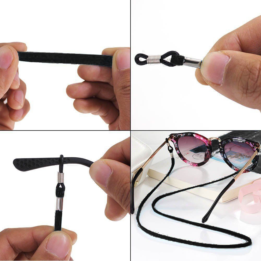 4X Adjustable Sunglasses Neck Cord Strap Eyeglass Glasses String Lanyard Holder