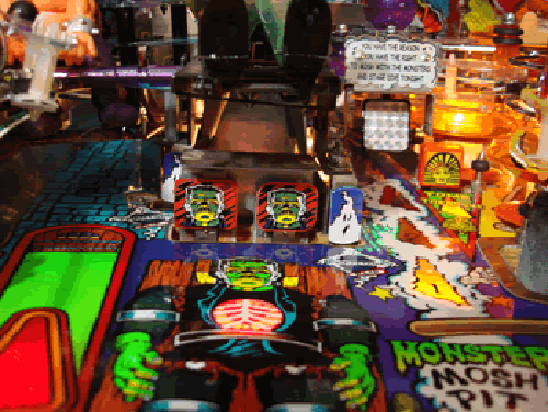 Monster Bash Pinball Machine - PDI Target Decal Set