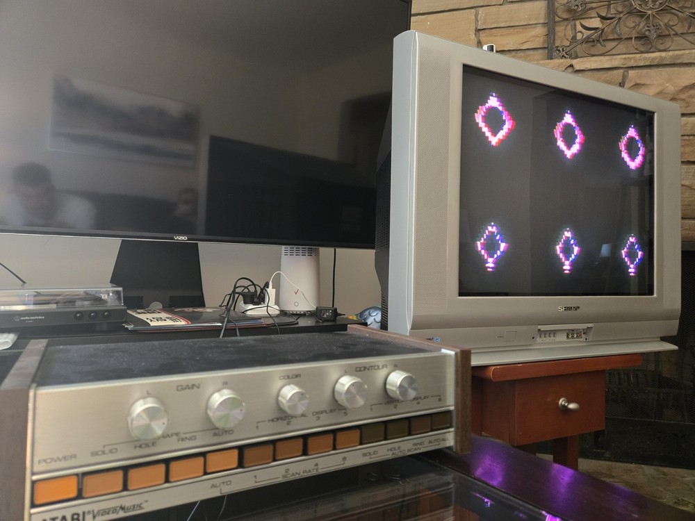 Atari Video Music C-240 Visualizer Tested Working