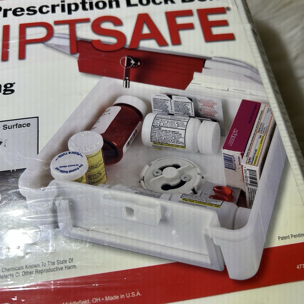 Flambeau Scriptsafe Prescription Lock Box 2 Locking Options Heavy Plastic NEW!