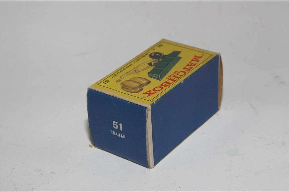 Matchbox 51b Tipping Trailer, Mint in original Box