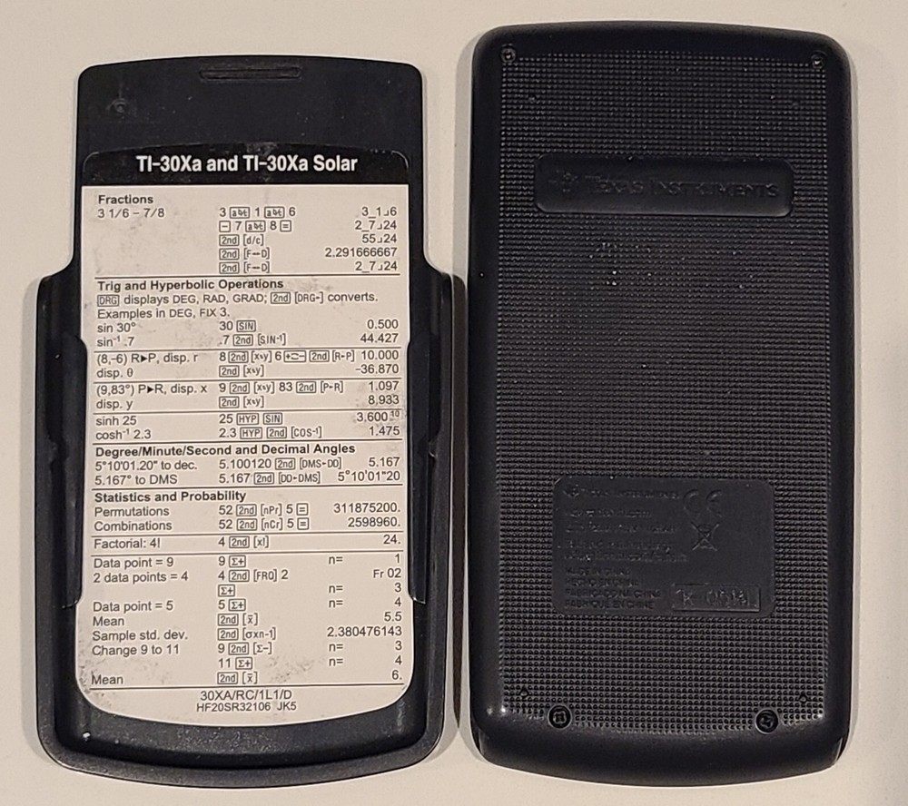 Texas Instruments TI-30Xa Calculator Tested & works
