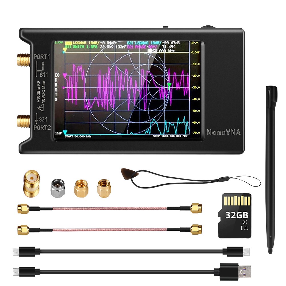 4" Touch Screen 10KHz-1.5GHz NanoVNA-H4 Vector Network Analyzer Antenna Analyzer