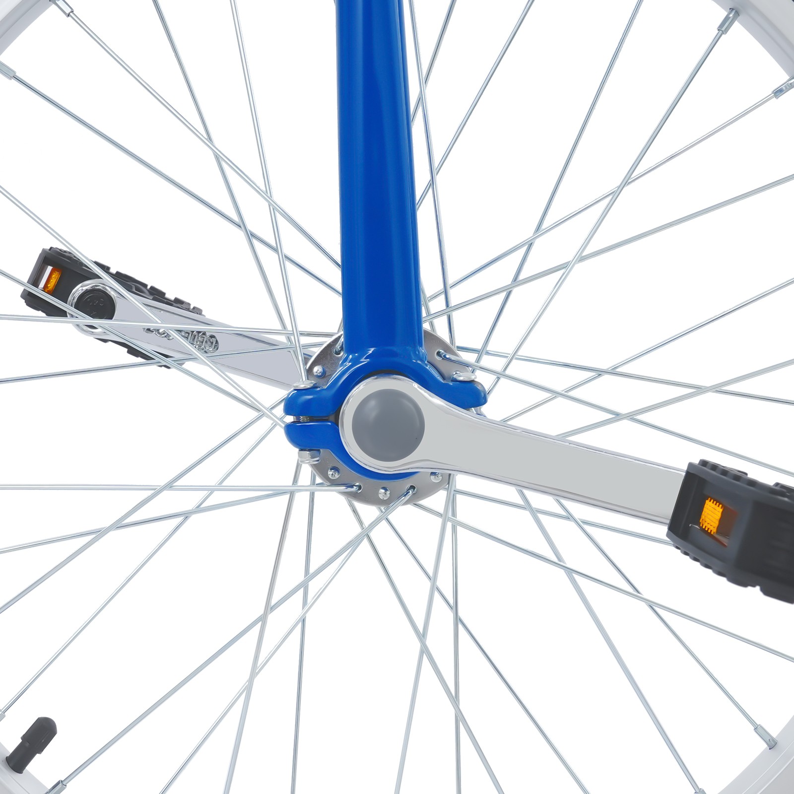 Blue 20inch Unicycle with Adjustable Height 78-90cm,Lightweight Outdoor Unicycle