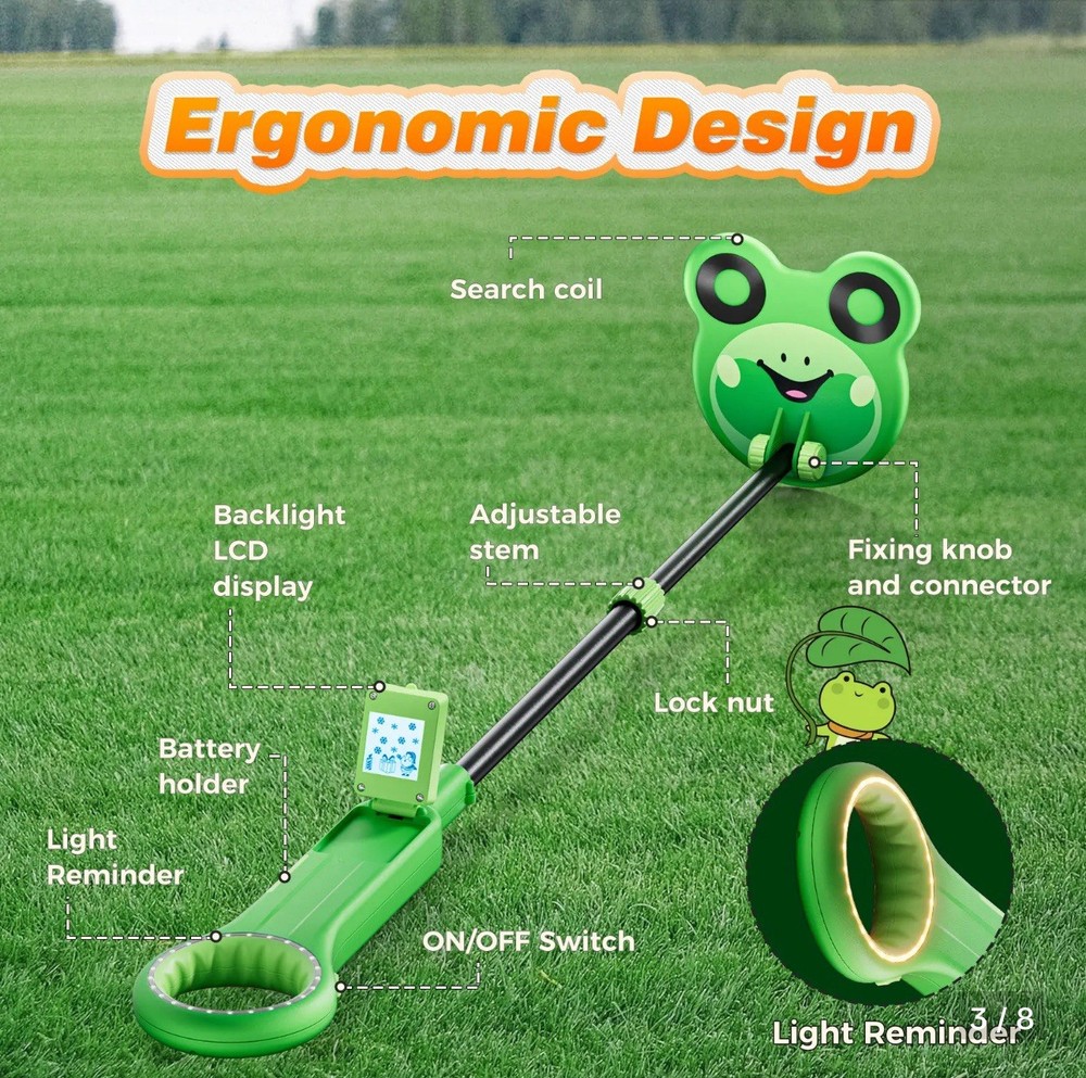 Kids Medal Detector Frog Style