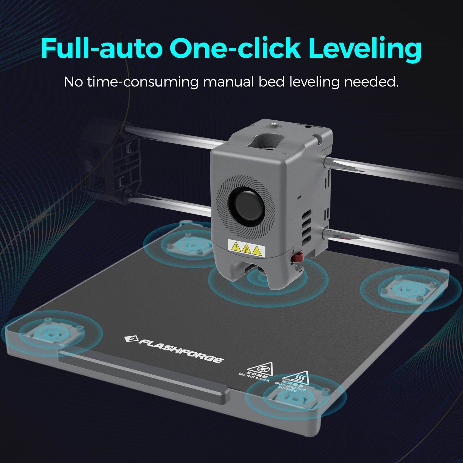 FLASHFORGE 3D Printer Adventurer 5M Core XY Fully Auto Leveling Max 600mm/s US