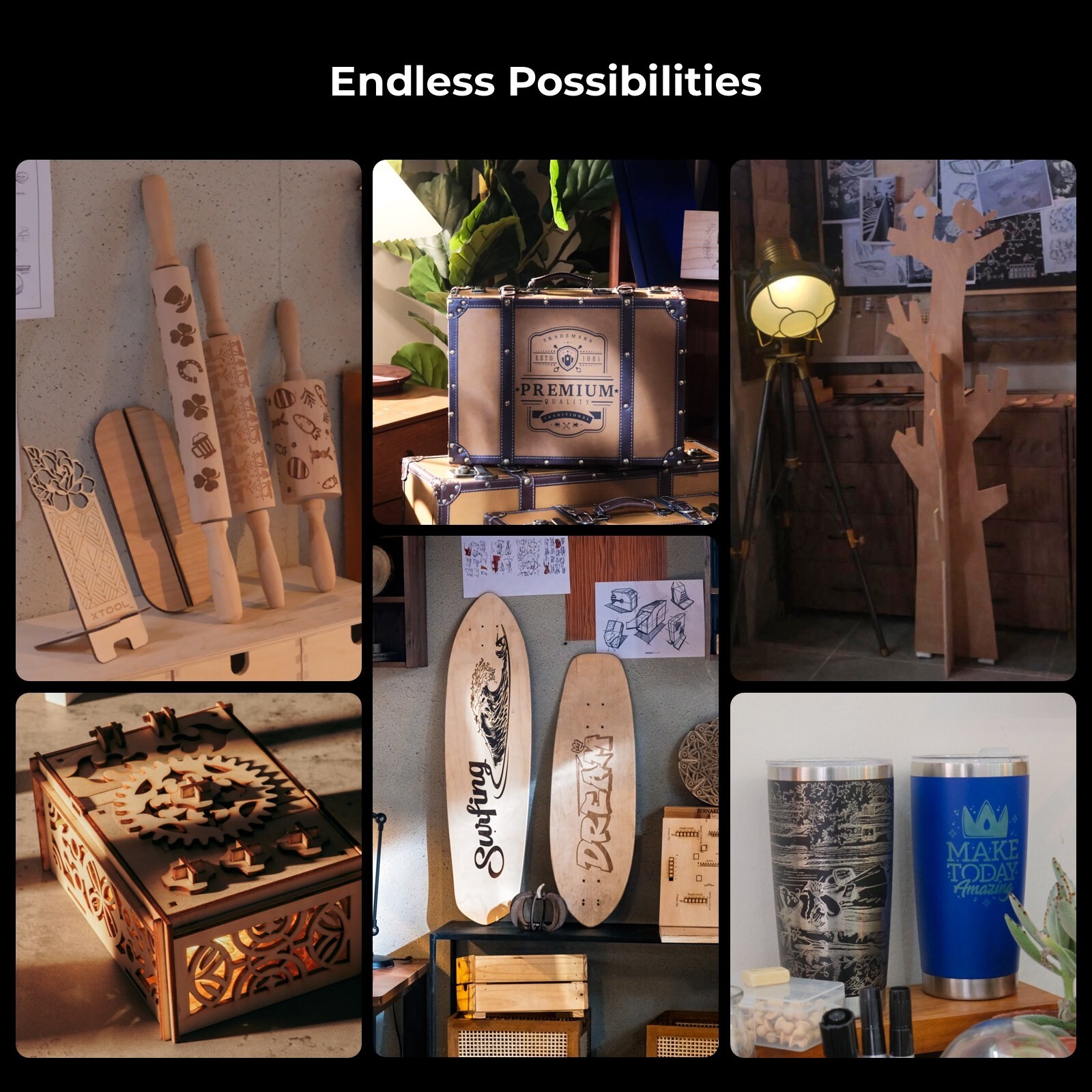 xTool P2 Riser Base for xTool P2 Co2 Laser Cutter