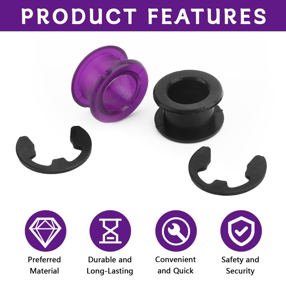 4PCS Shift Cable Bushing Repair Kit with 2 Clips,Shifter Bushing...