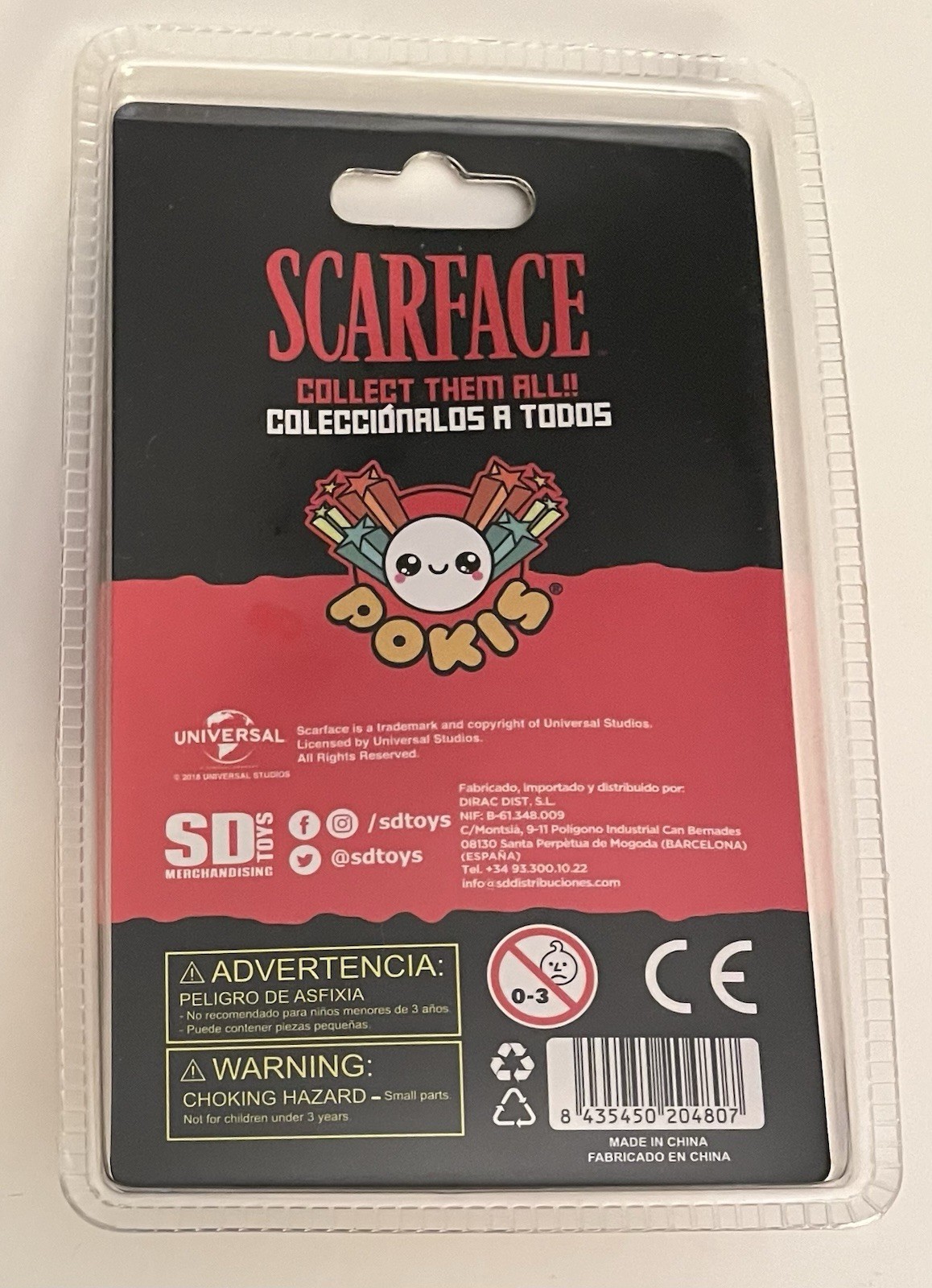 Pokis Scarface Tony Montana Keyring/Keychain.