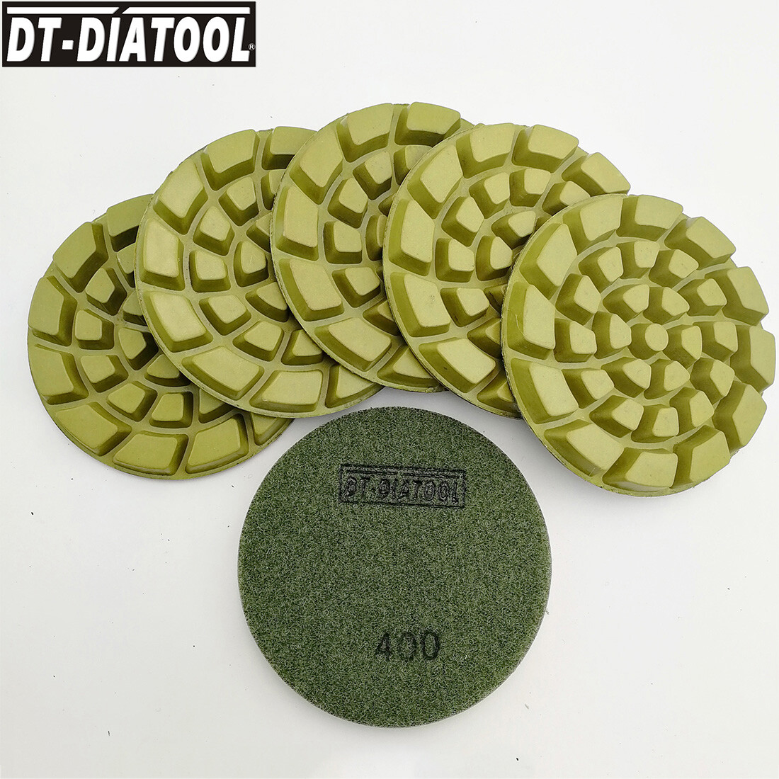 Diamond Concrete Grinding Discs Floor 4 inch Renew Polishing Pads 6pcs/pk 100 mm