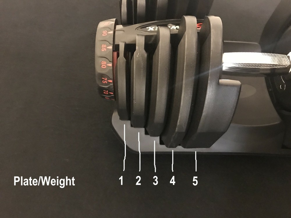 Bowflex 1090 ONLY SelectTech Dumbbell Replacement #1 Smallest Weight Plate 2.5lb