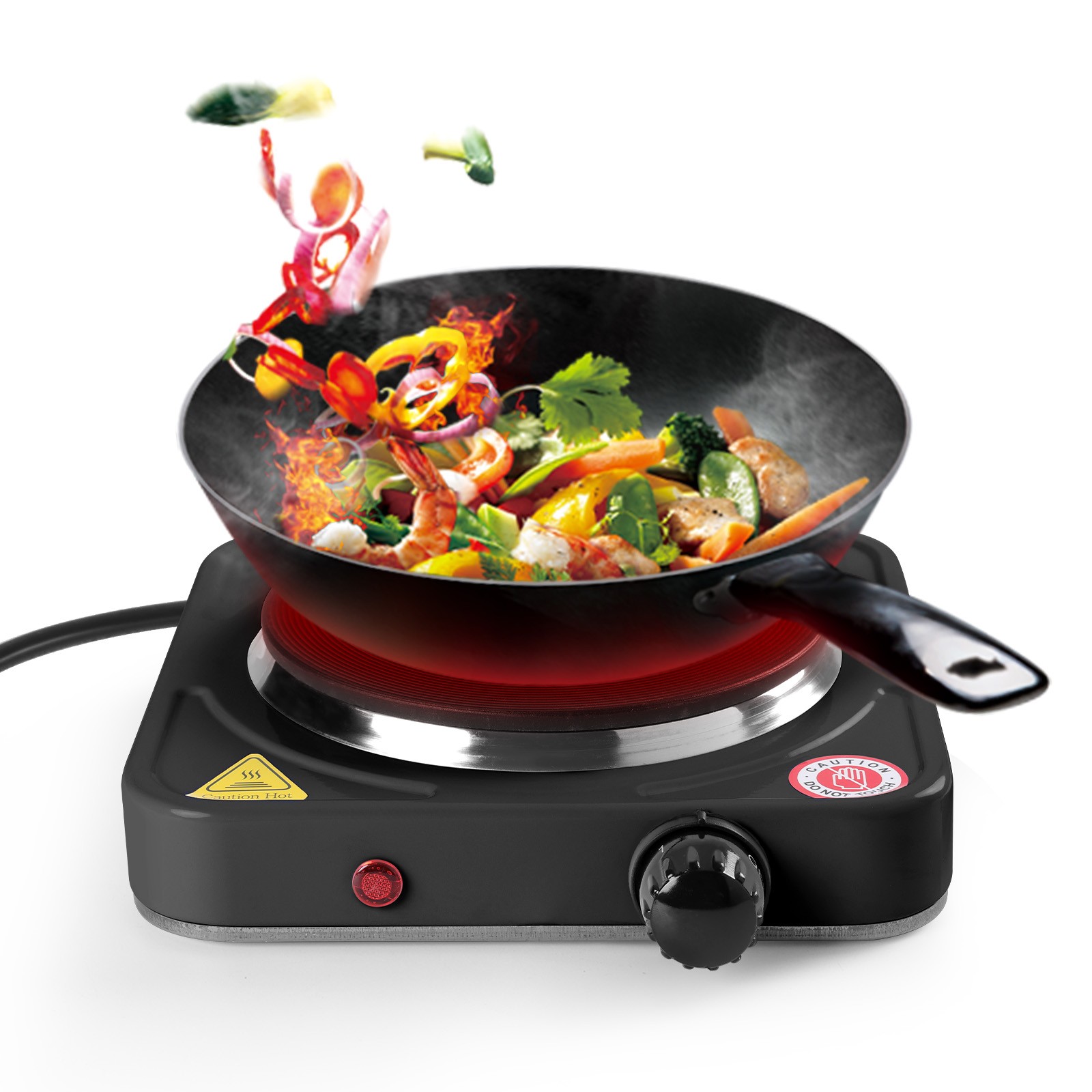 Portable Electric Countertop Single Or Double Burner Stove Hot Plate 1000W/2000W