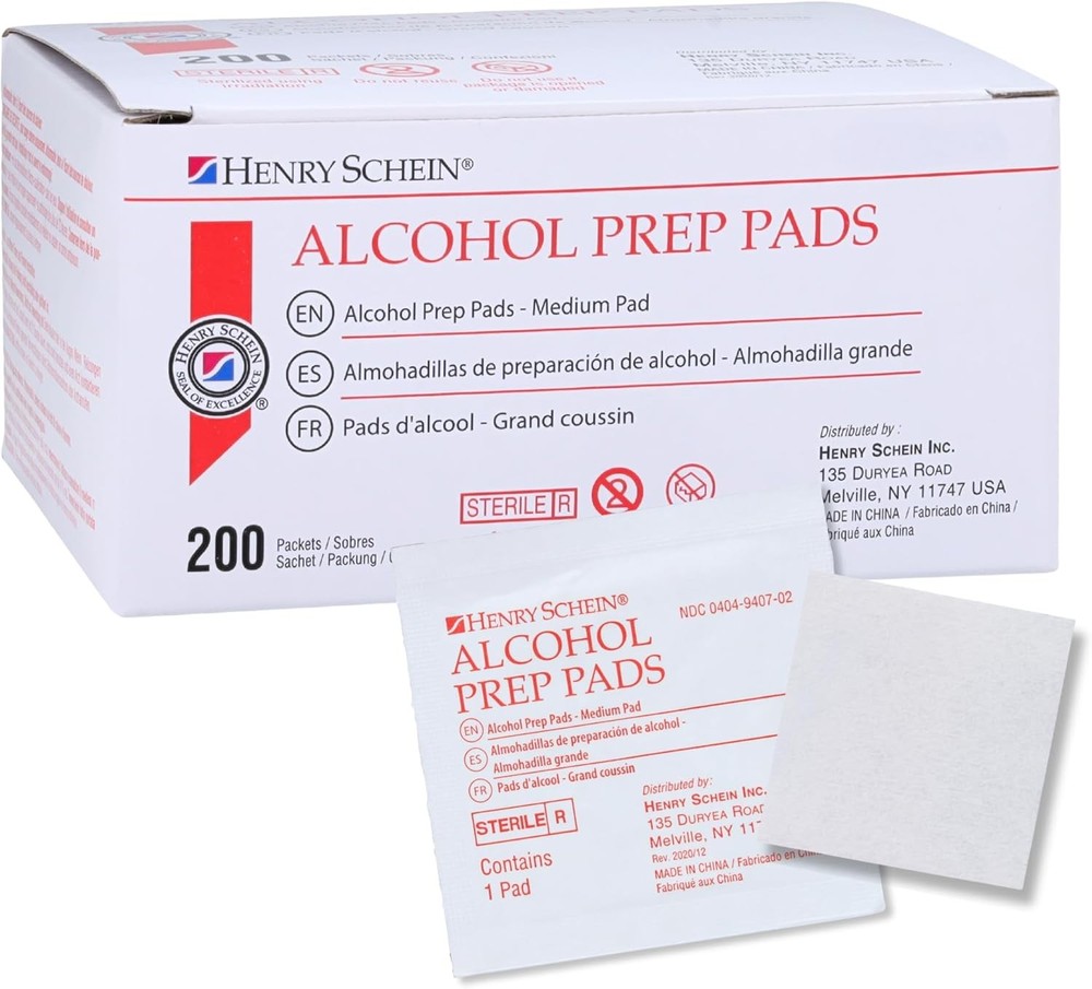 Prep Pads, Medium Size, 200 Count - 70% Isopropyl