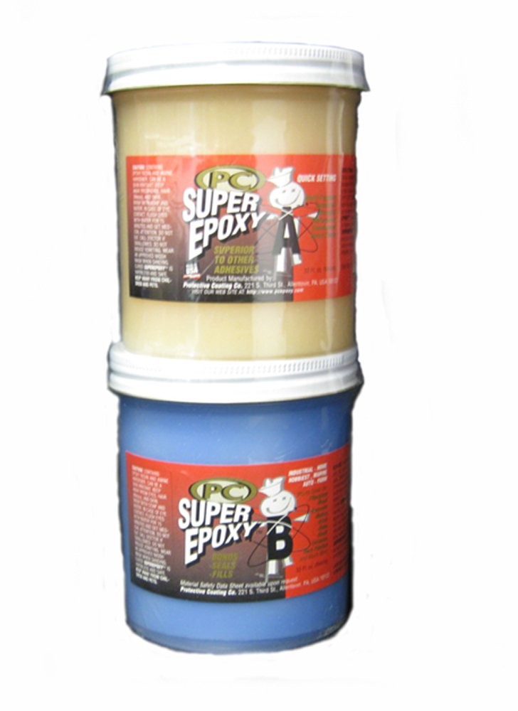 PC-Super Epoxy Adhesive Paste, Two-Part 32oz in Two Jars, Translucent, 32629