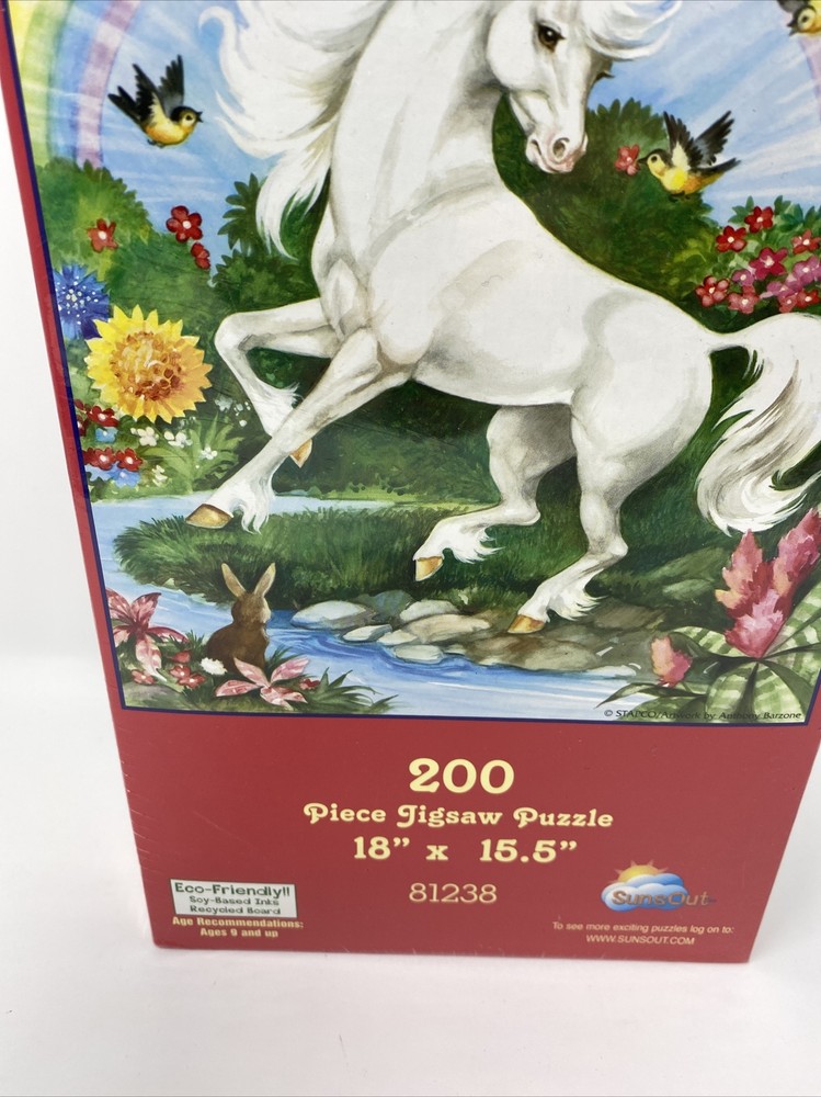 Unicorn By Anthony Barzone 200 Pc. Puzzle-Sealed