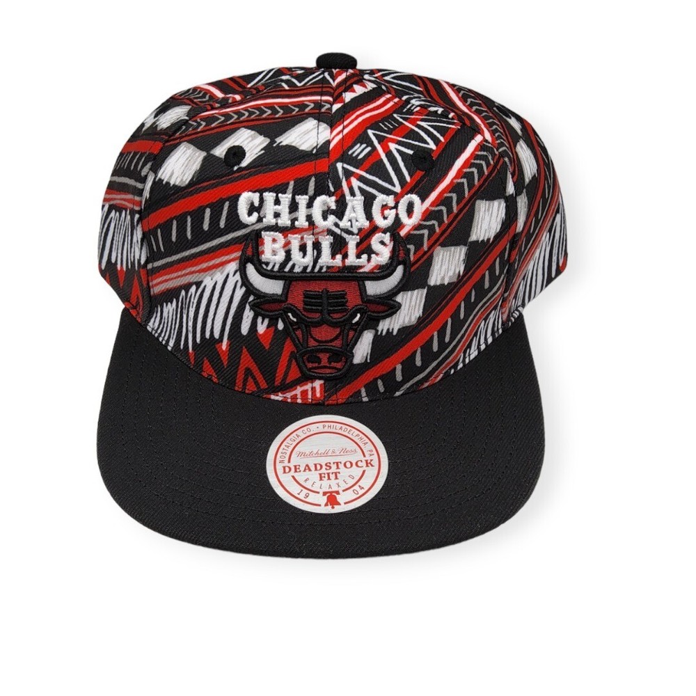 Mitchell & Ness Chicago Bulls Game Day Pattern Deadstock Adjustable Snapback