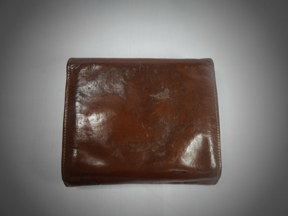 Circa 1920 Fly and Cast Leather Wallet