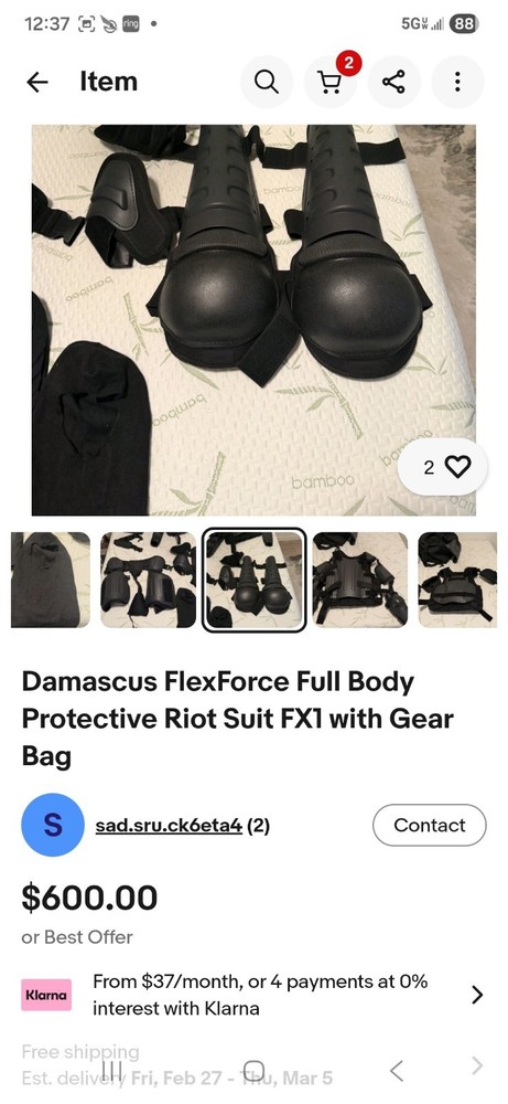 Damascus Fx-1 Flexforce Modular Hard Shell Crowd Control System. LAPD Issue $250