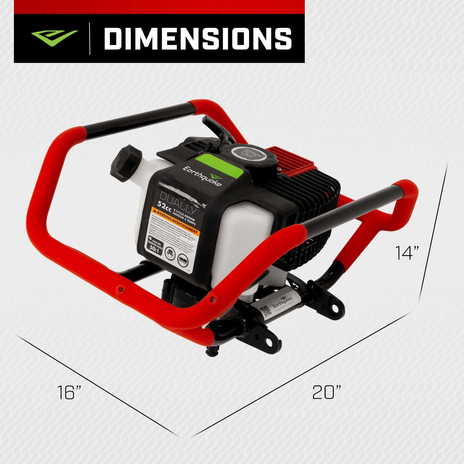 Earthquake® Dually™ Earth Auger Powerhead