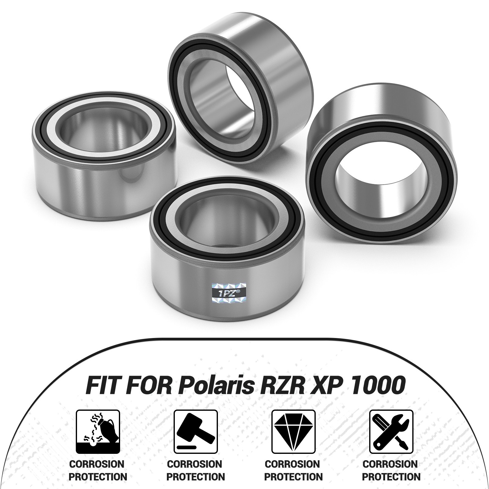 4x Front & Rear Wheel Bearings For Polaris RZR 900 1000 XP S Turbo OEM 3514699