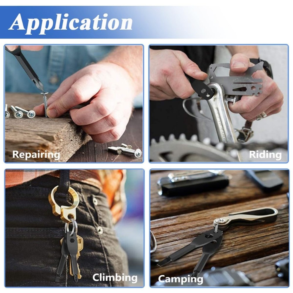 8Pcs Keychain Screwdriver Set, Small Flat Phillips Head Screwdriver Kit Mini ...