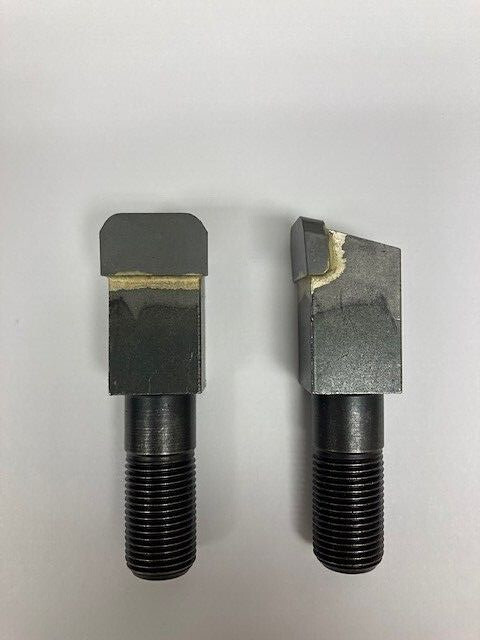stump grinder mulching teeth 5/8-18 threaded    2-1/2 long over all
