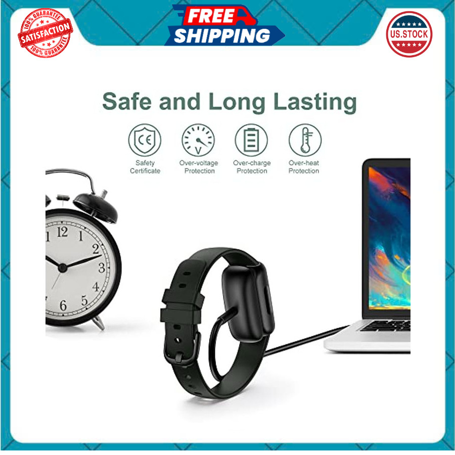 Charger Cable Replacement for Fitbit Inspire 3 (2 Pack/3.3Ft)