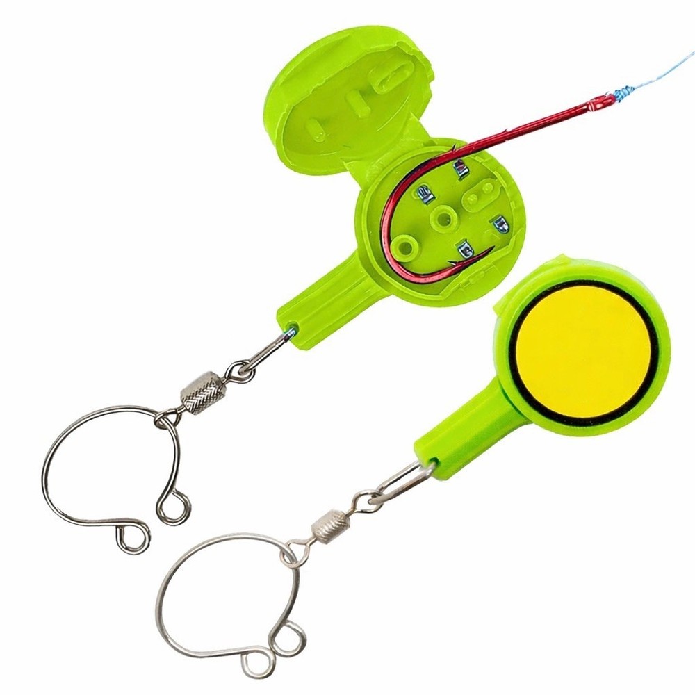 Quick Knot Tool For Fast Hook Tying & Smart Hook Cover (4 Pack)