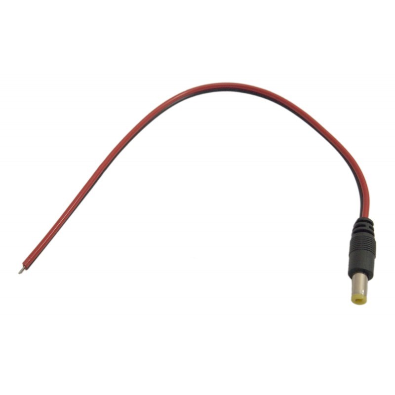 10 Pcs for CCTV Security Camera System DC Jack with Pigtail Male end