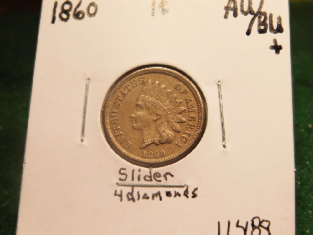 1860  Indian Head Cent  CN  Item # 11489