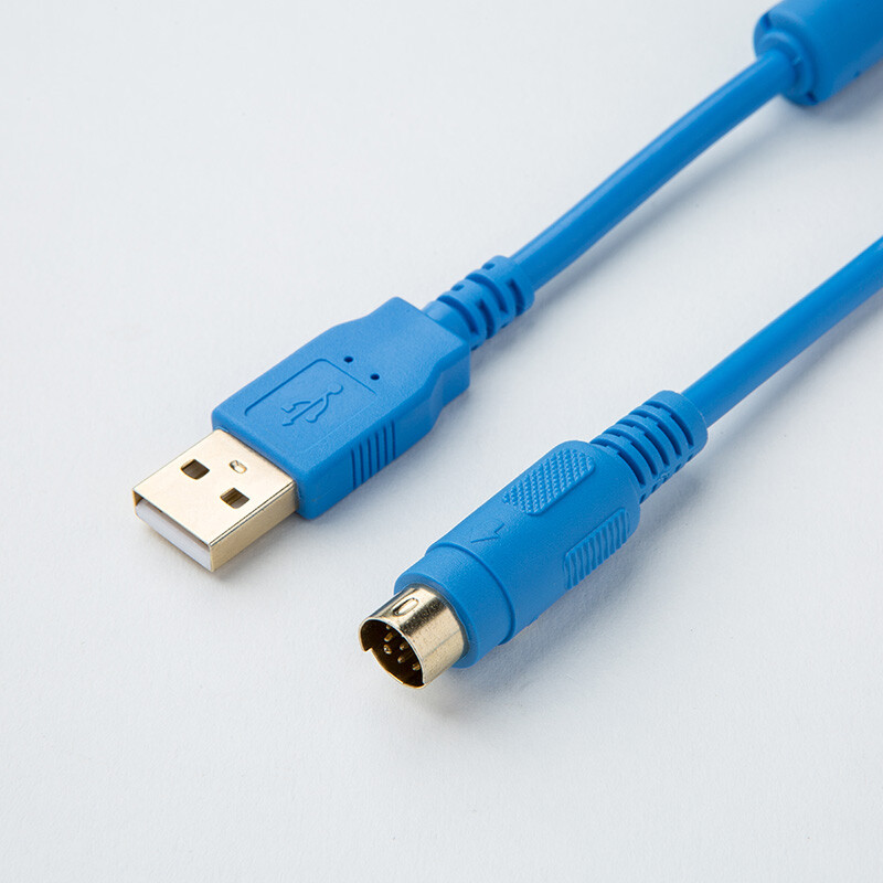 For Megmeet PLC programming cable MC80\100\200\280 connector USB-MC