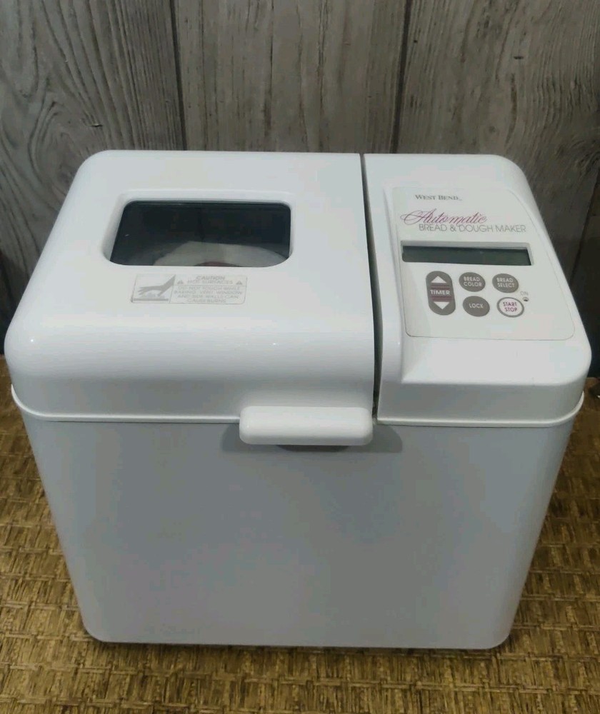 West Bend Bread & Dough Maker Model 41040X 1.5 lb Automatic Machine Tested Works