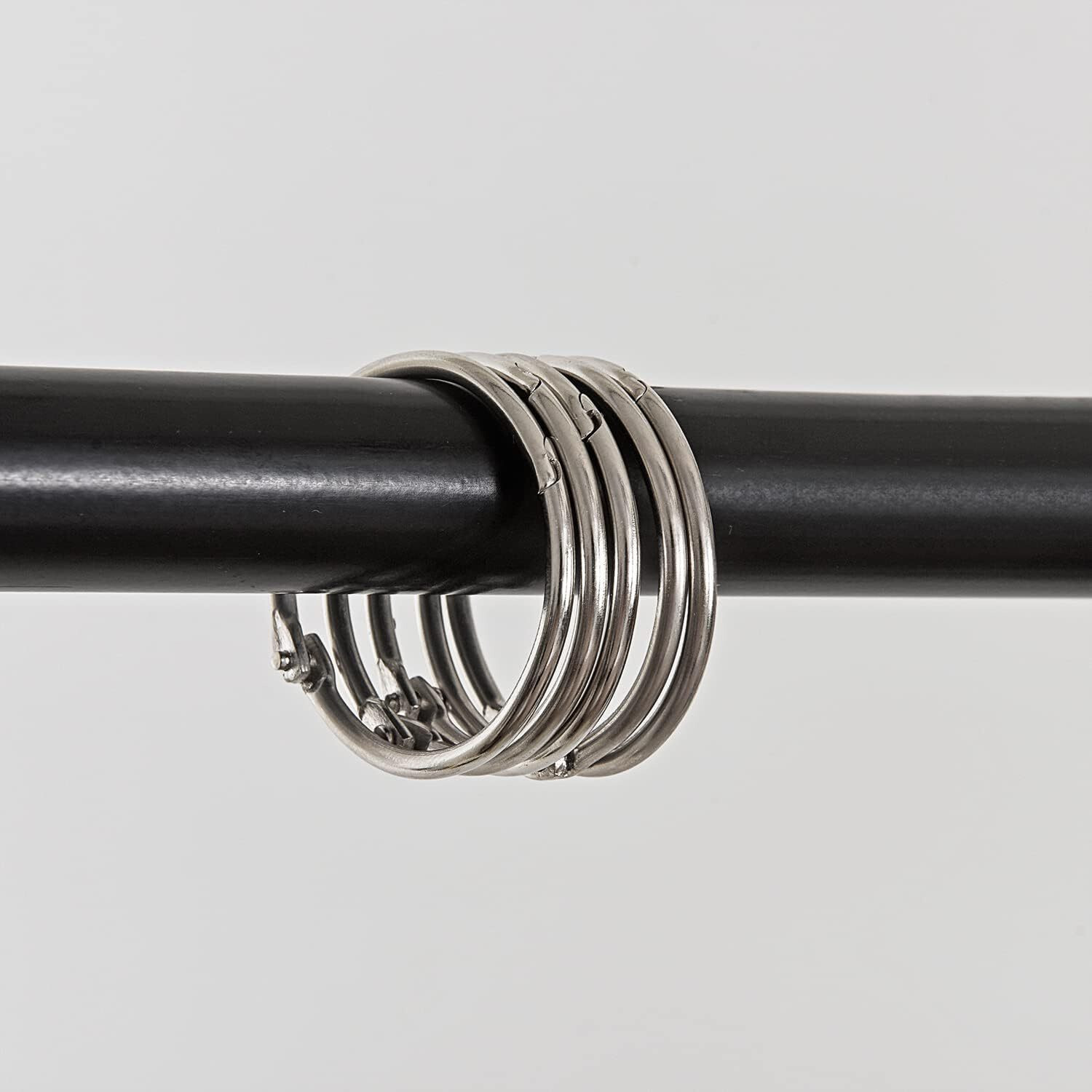 12/24/36 Pack 1.8 inch Rust-Proof Openable Shower Curtain Rings