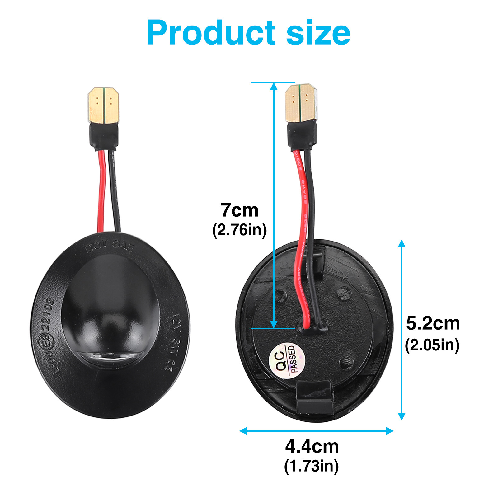 2x LED License Plate Light Tag Lamp Housing For Ford Ranger Bronco Explorer