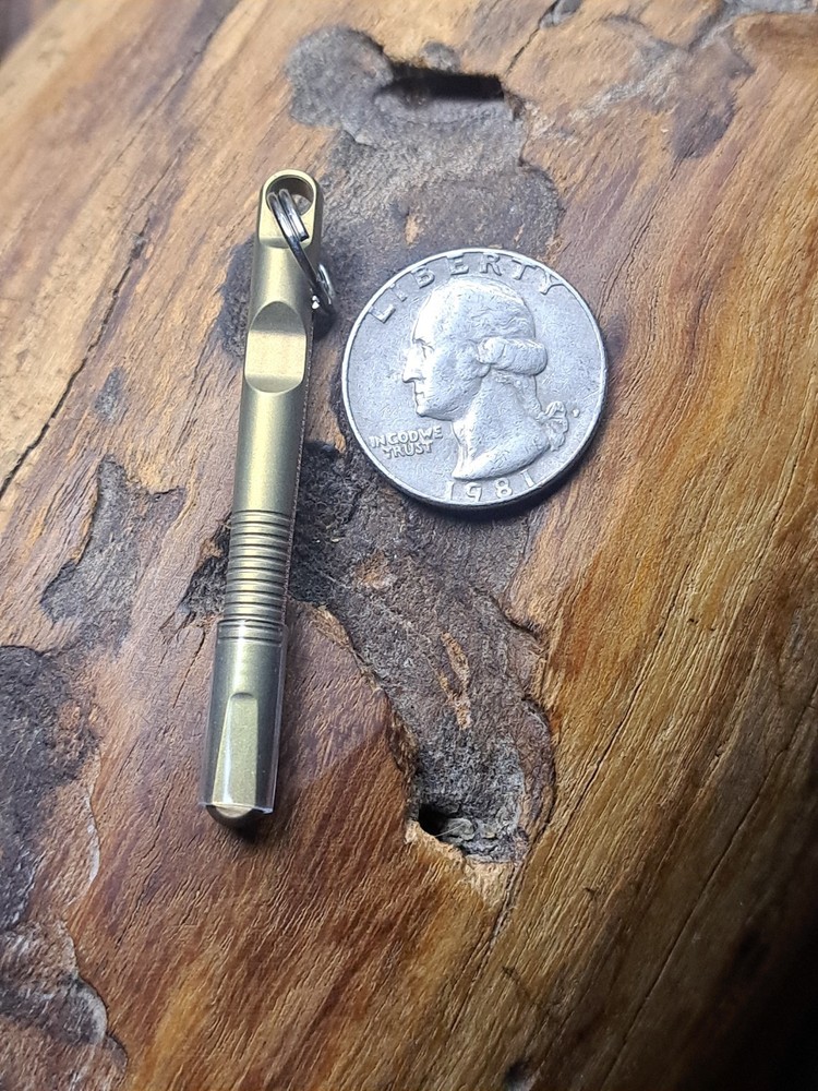 EDC Anodized Titanium Keychain Tweezers
