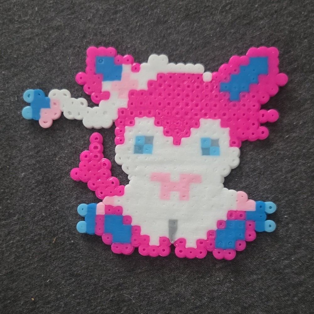 Handmade Beaded Pixel Art Eevee Evolutions Pokémon Set