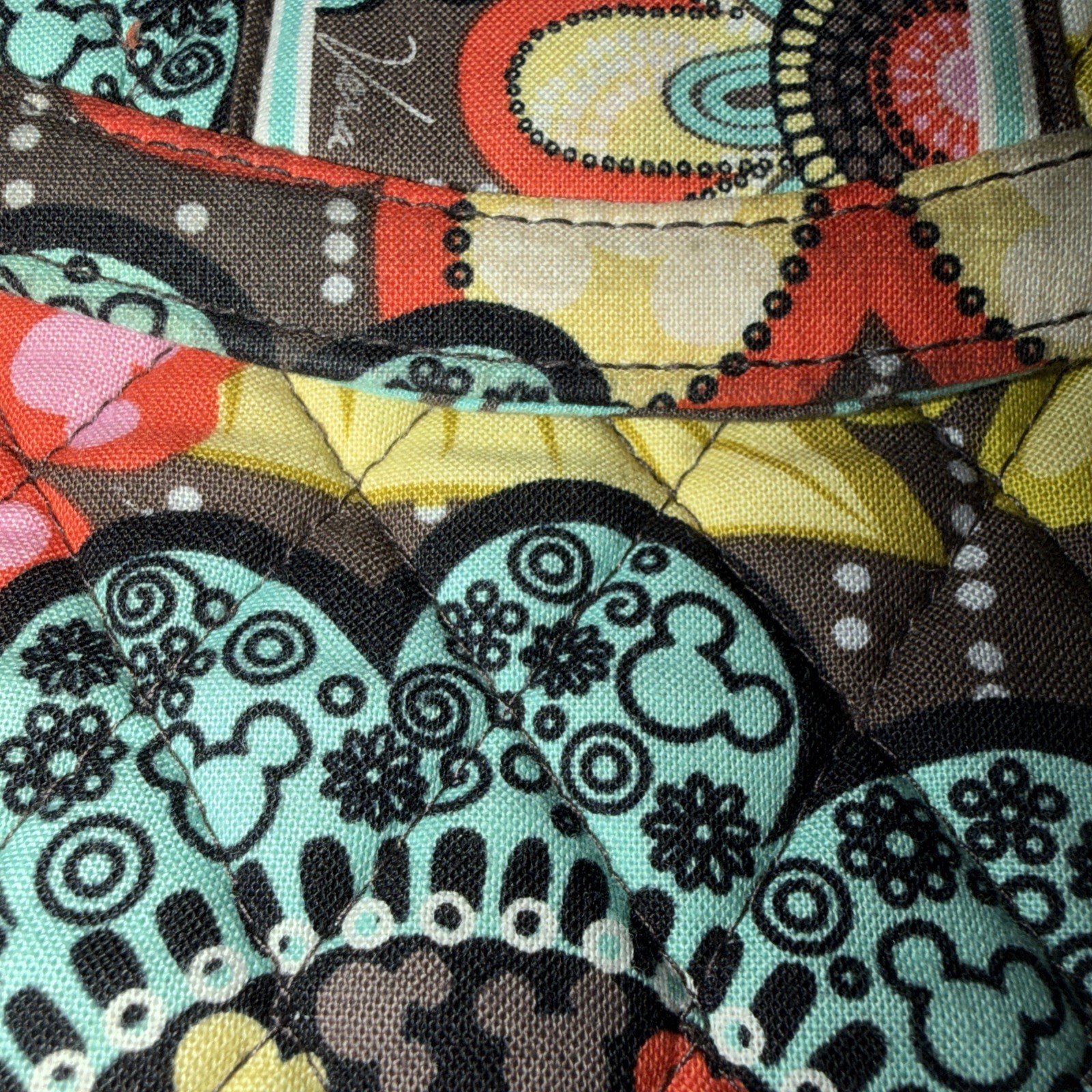 Vera Bradley Disney Parks Mickey's Perfect Petals Tablet Hipster Bag