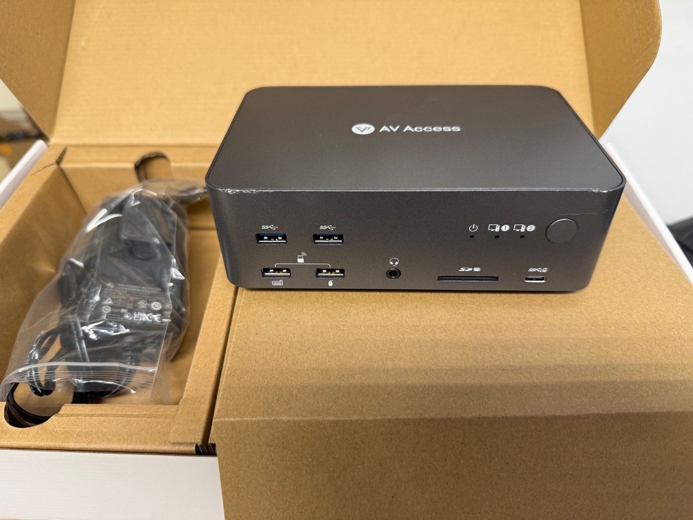 AV Access KVM Switch 3 Monitors 2 Computers 8K@60Hz iDock D23