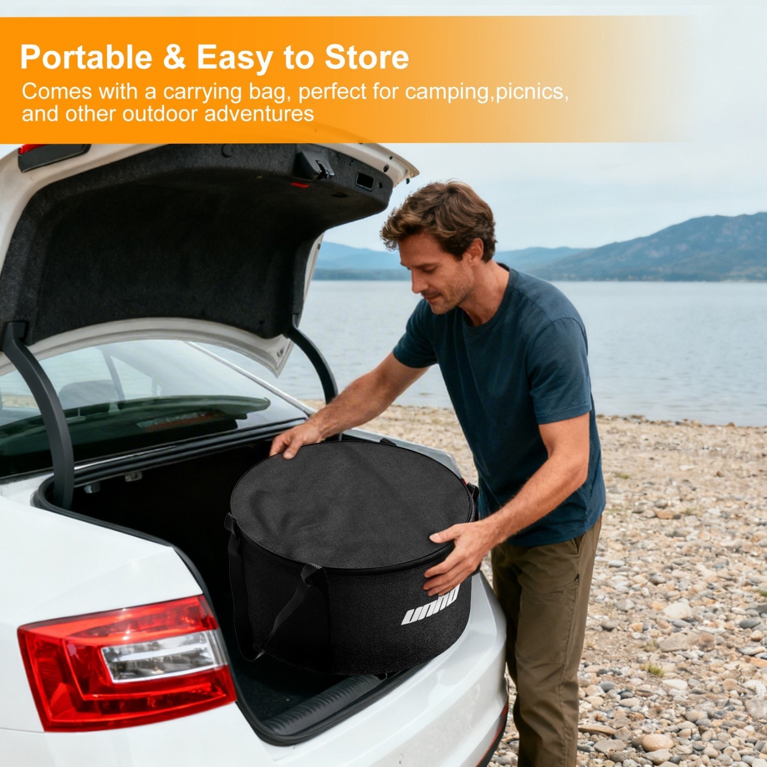 4-6 People 20'' Smokeless Fire Pit Wood Burning Portable Stainless Steel Outdoor