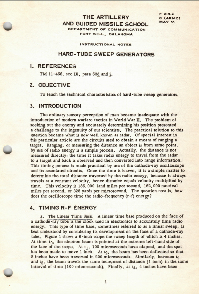 208 Page 1955 TM 11-466 Reference Instructional Notes Missile School on Data CD