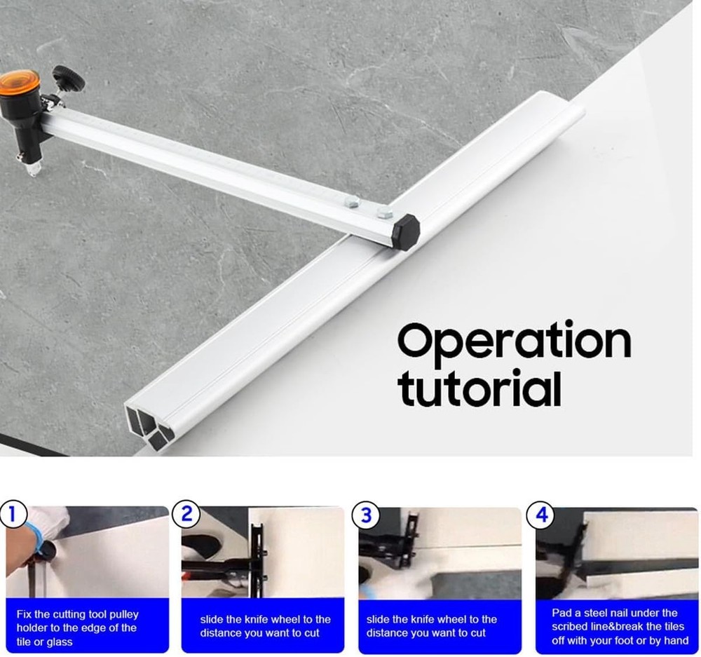 60cm T-Shaped Glass Cutting Tool,T Type Push Glass Cutter, Automatic Control ...